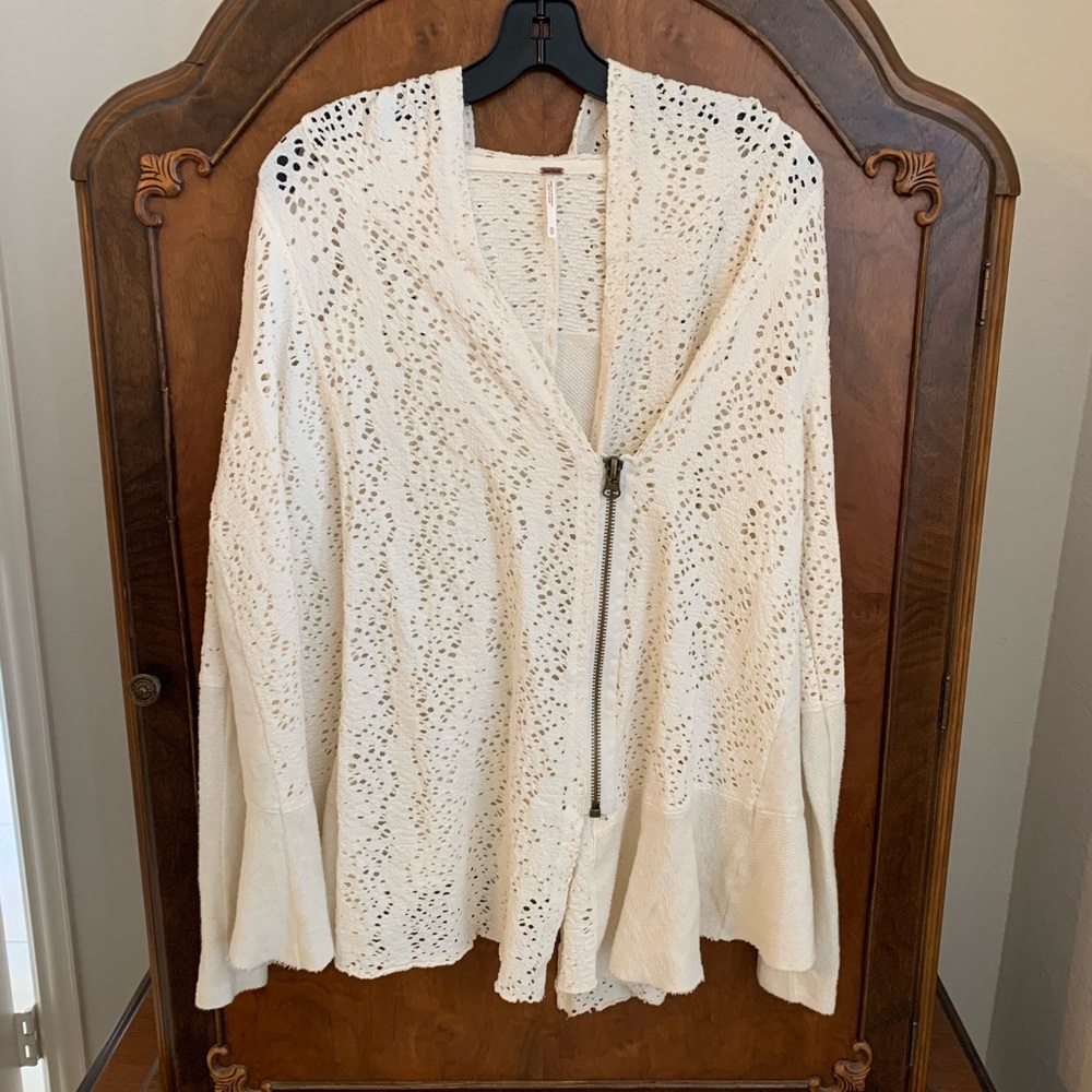 Free People zip-up hoodie -